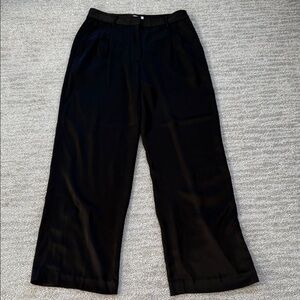 Aritzia The Effortless Black Satin Pants